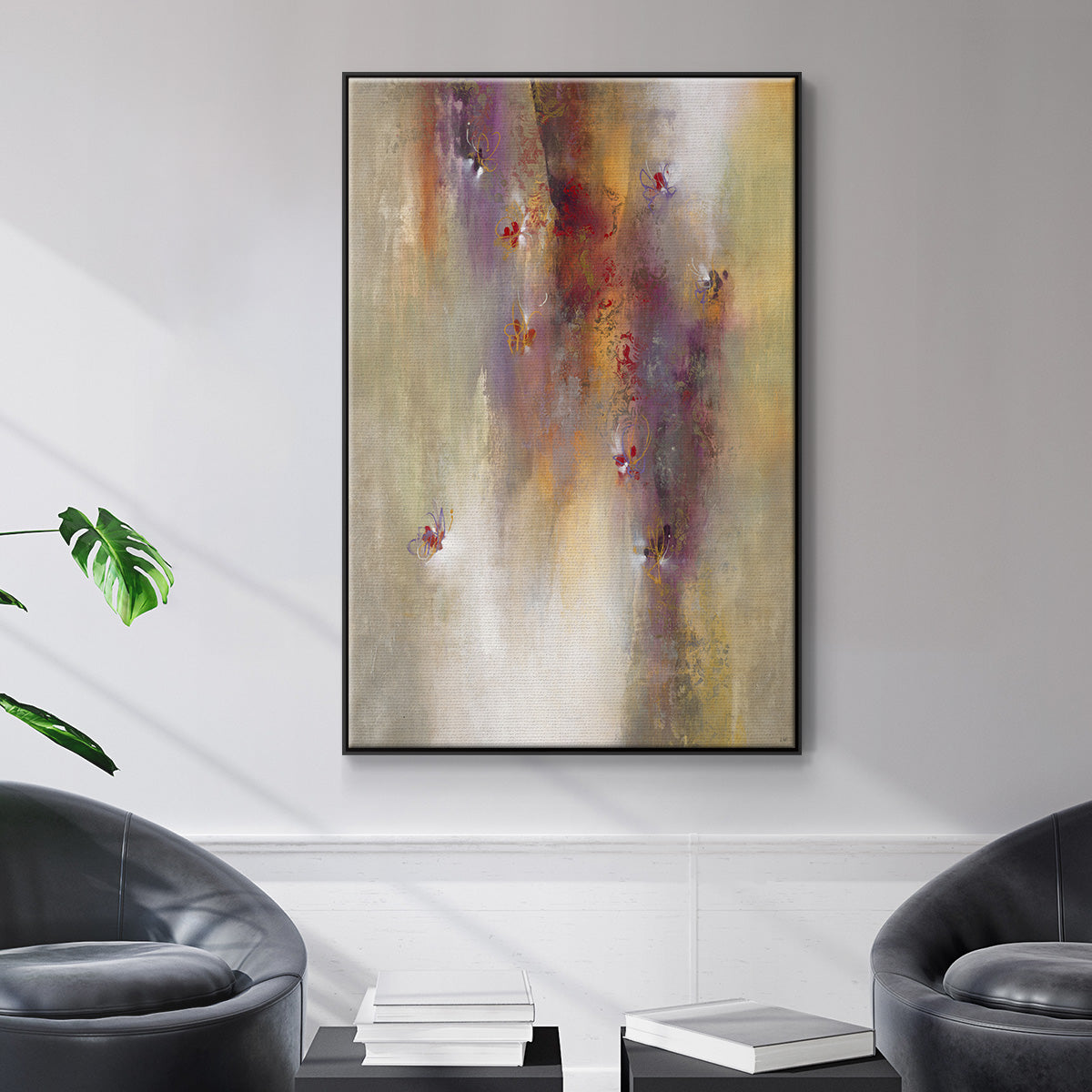 Scarlet Summer - Floater Framed Canvas Print