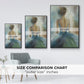 Lady in Blue - Floater Framed Canvas Print