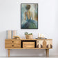 Lady in Blue - Floater Framed Canvas Print