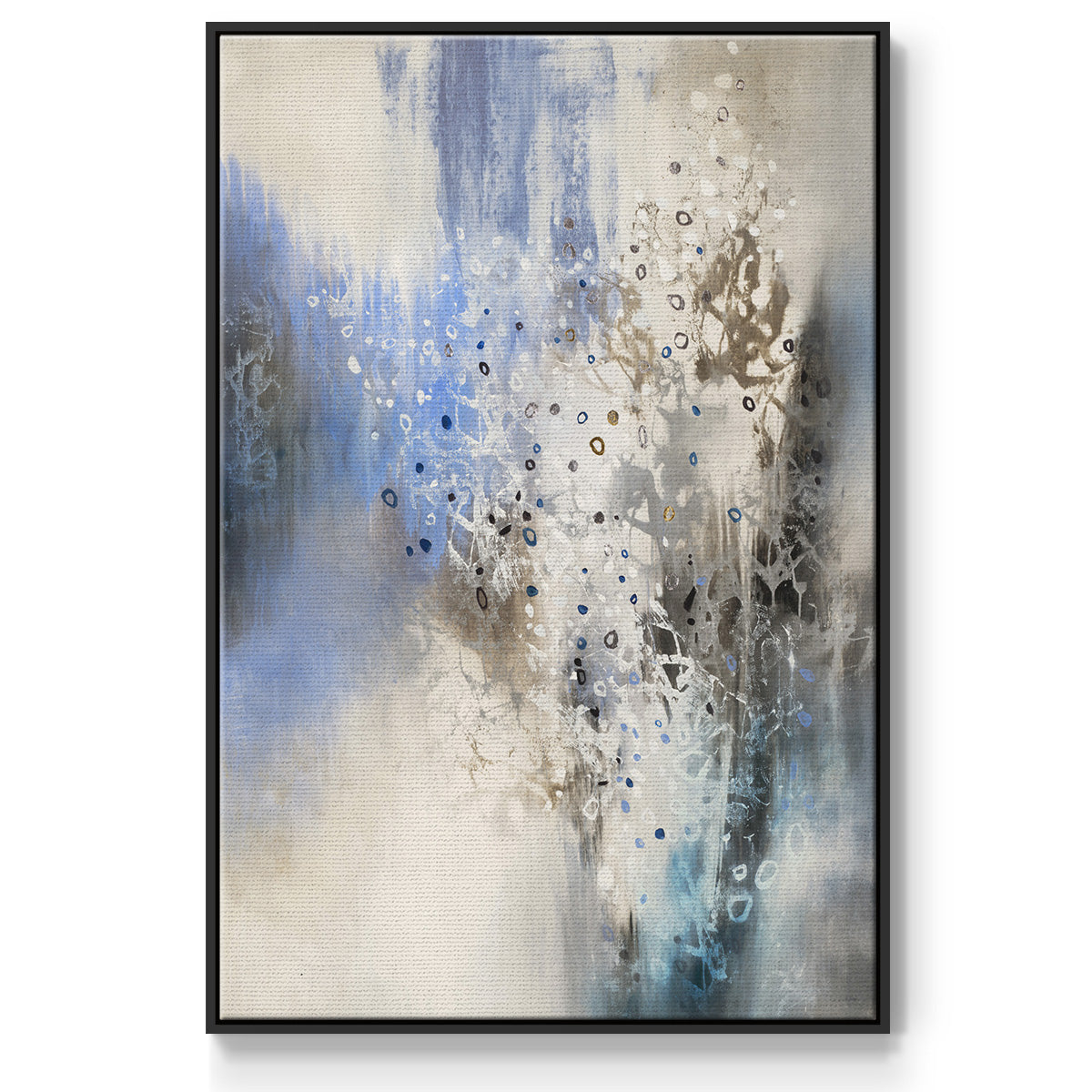 Glacier Stones - Floater Framed Canvas Print