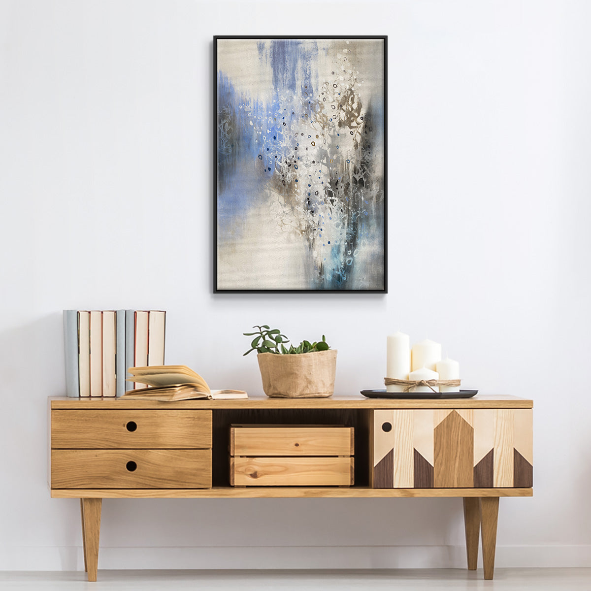 Glacier Stones - Floater Framed Canvas Print