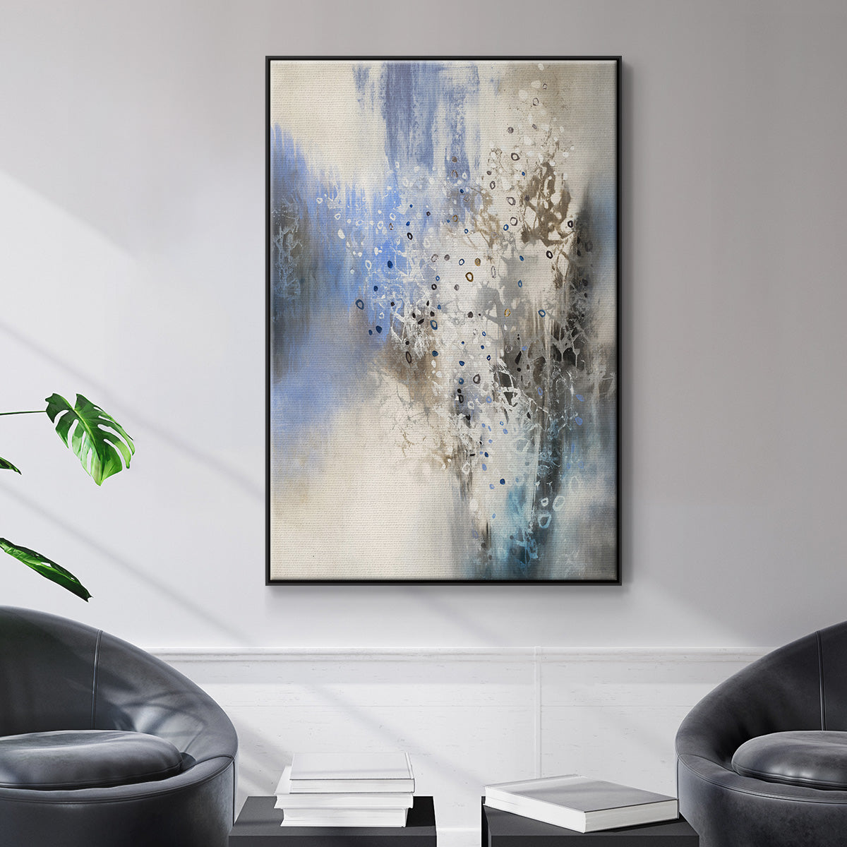 Glacier Stones - Floater Framed Canvas Print