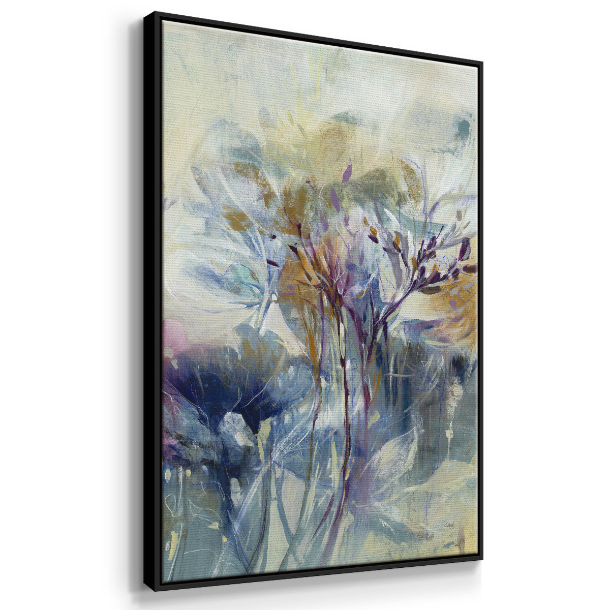 Meadow Saffron II - Floater Framed Canvas Print