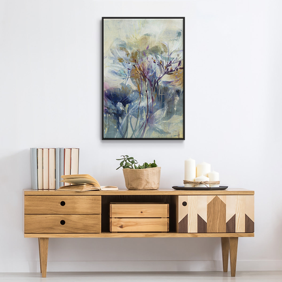 Meadow Saffron II - Floater Framed Canvas Print