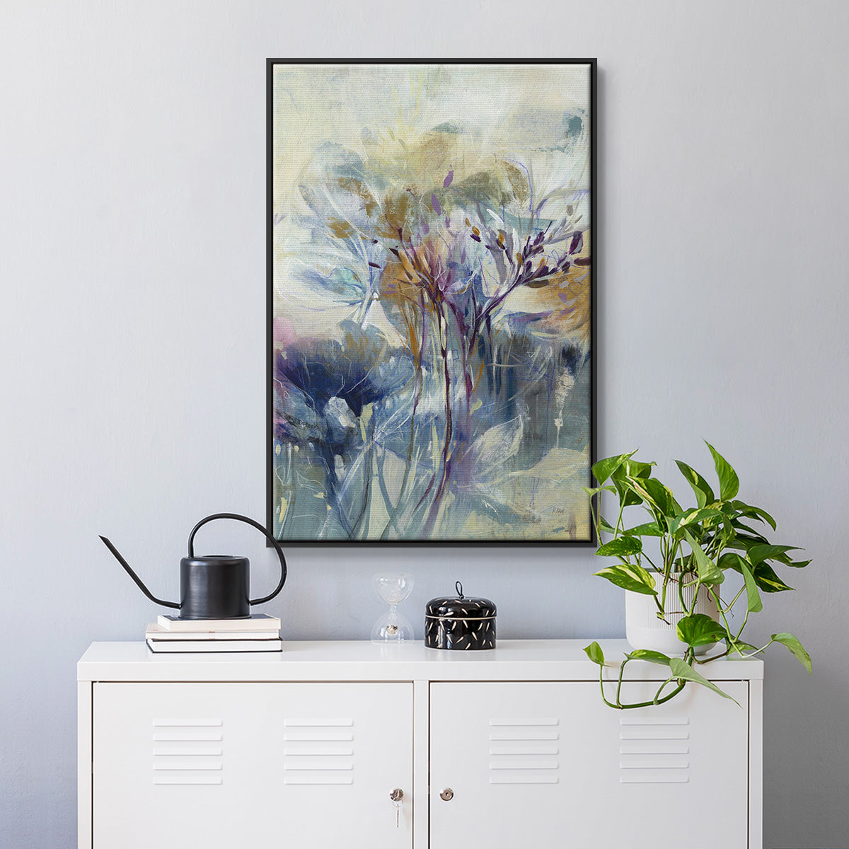 Meadow Saffron II - Floater Framed Canvas Print