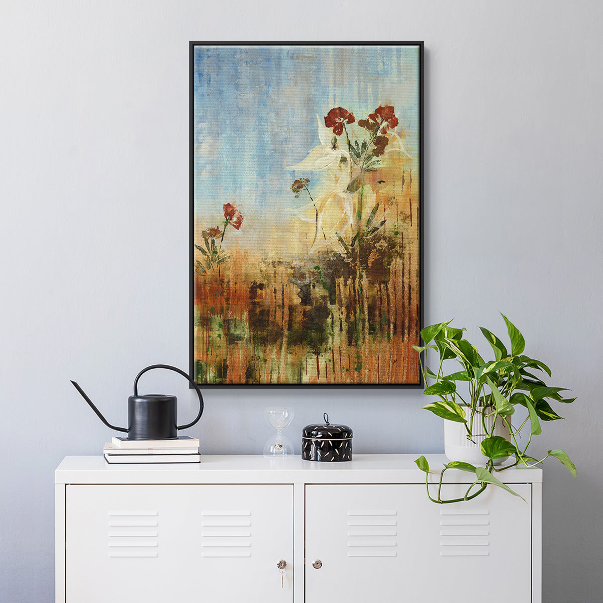 Dedicated to Spring - Floater Framed Canvas Print