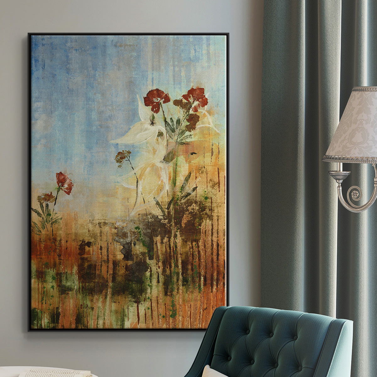 Dedicated to Spring - Floater Framed Canvas Print
