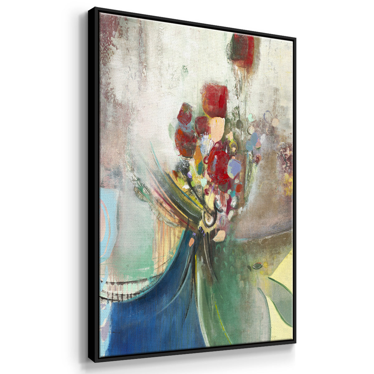 Celebration II - Floater Framed Canvas Print
