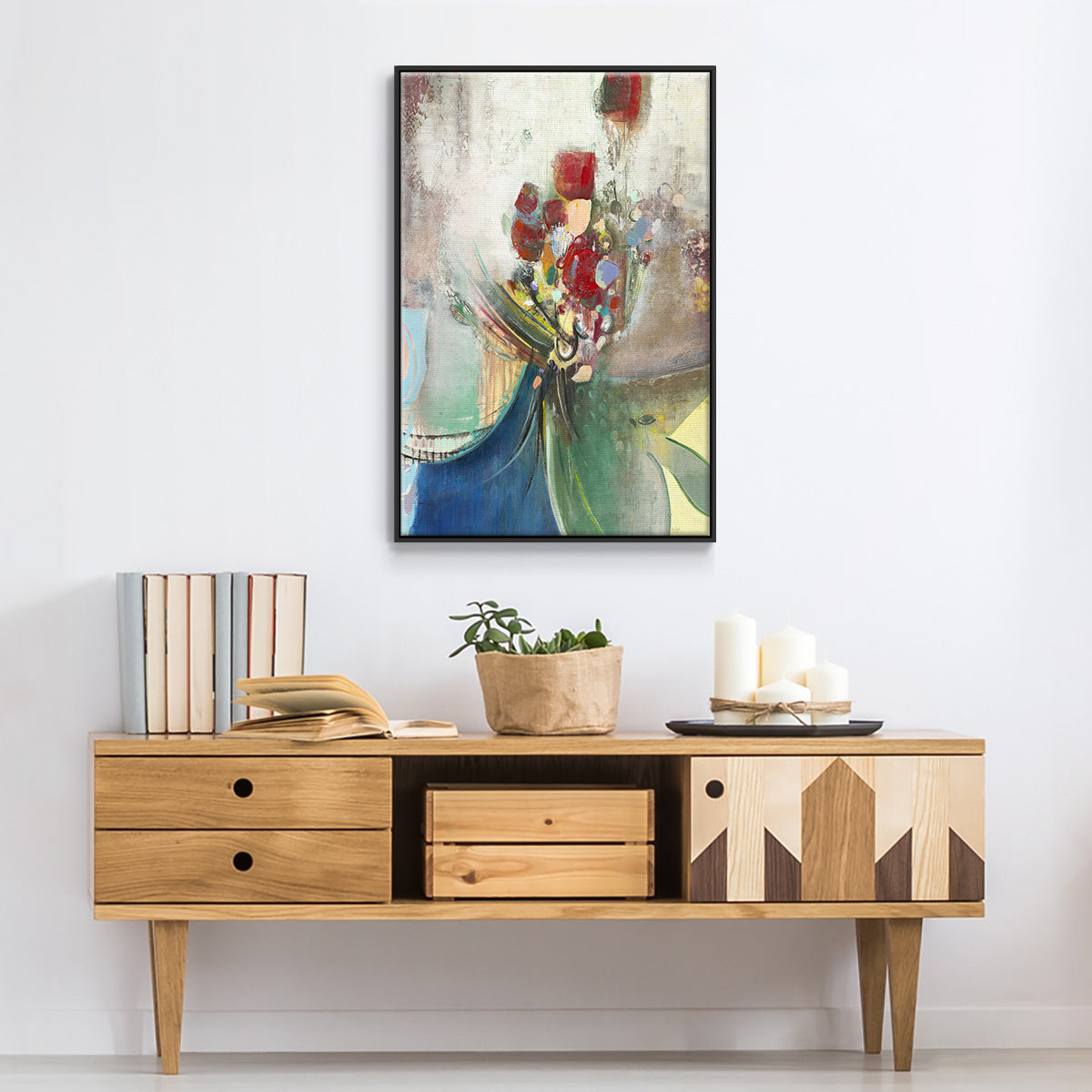 Celebration II - Floater Framed Canvas Print