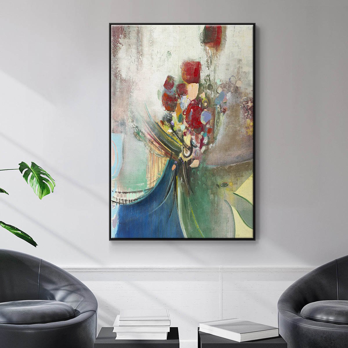 Celebration II - Floater Framed Canvas Print