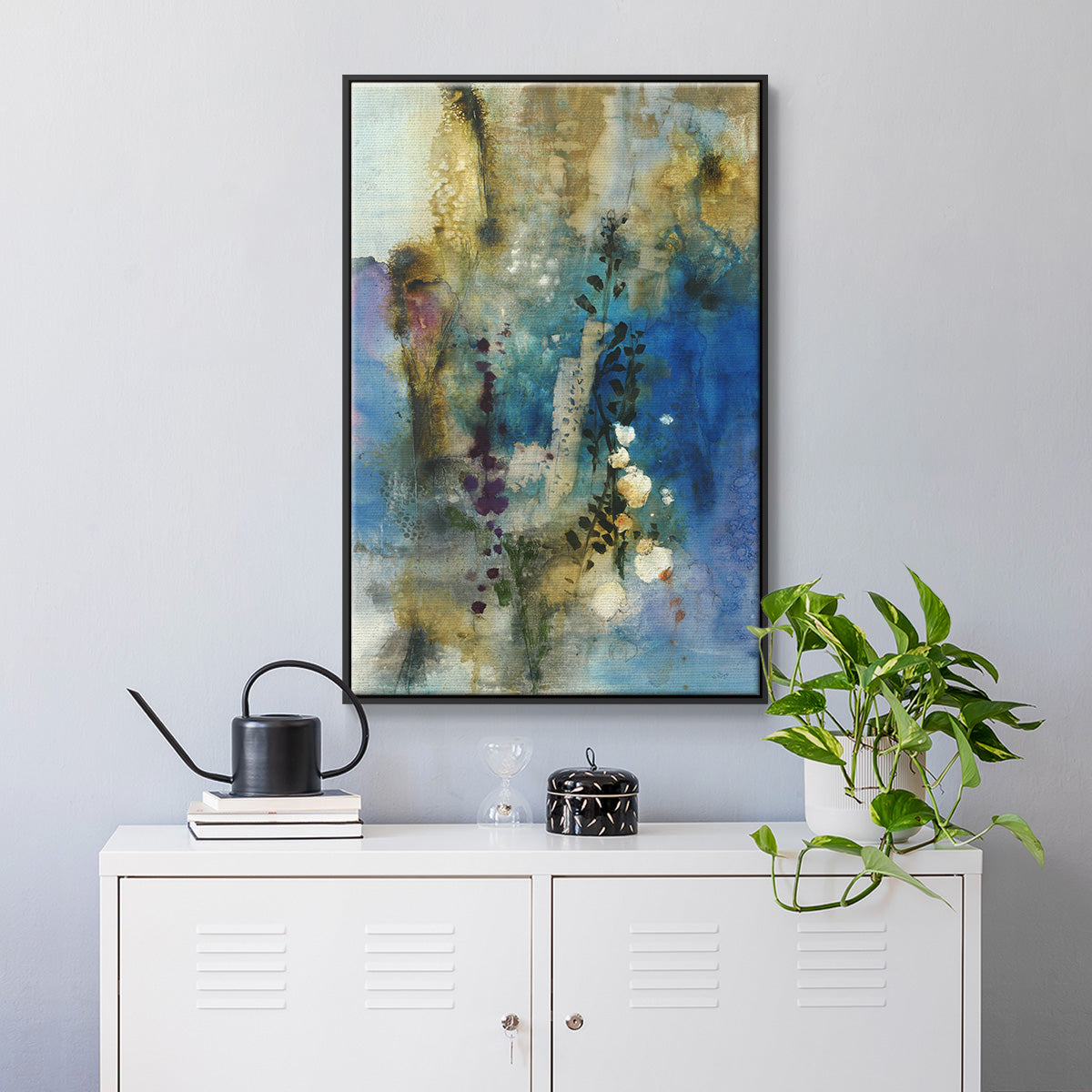 Immerge I - Floater Framed Canvas Print