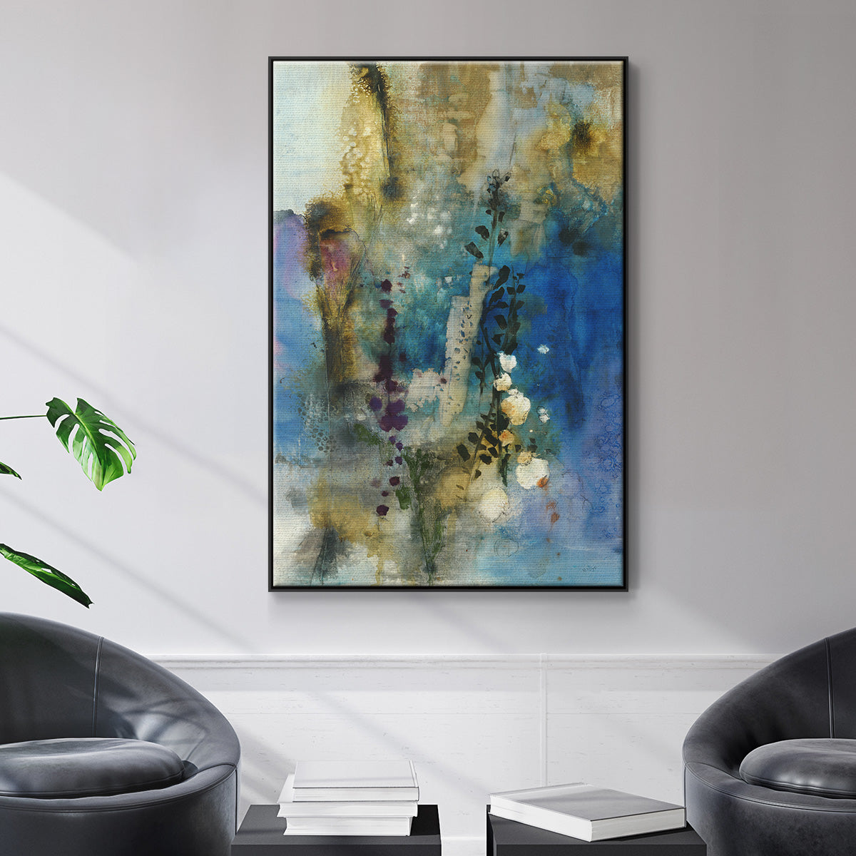Immerge I - Floater Framed Canvas Print