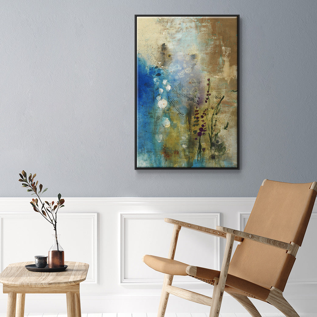 Immerge III - Floater Framed Canvas Print