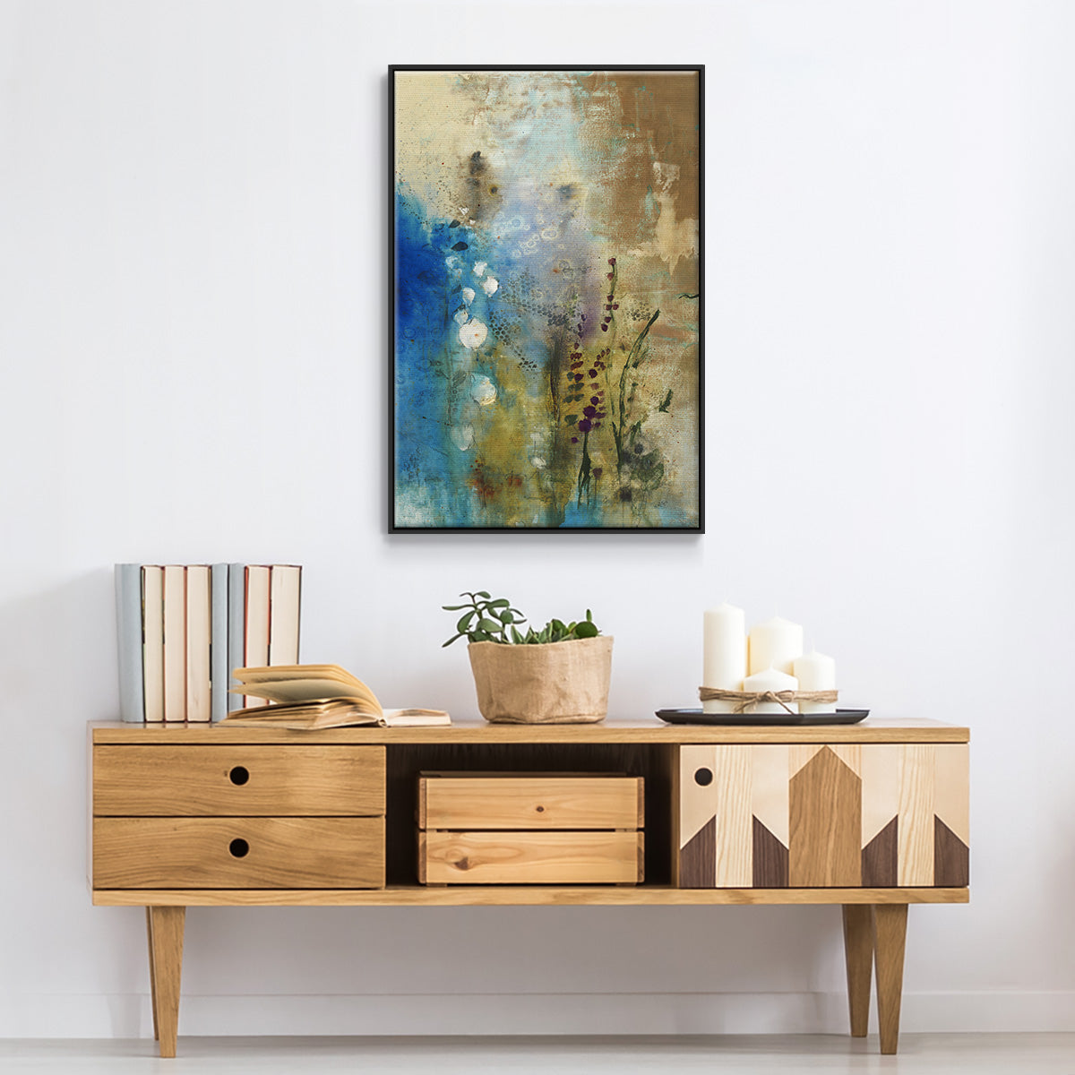 Immerge III - Floater Framed Canvas Print