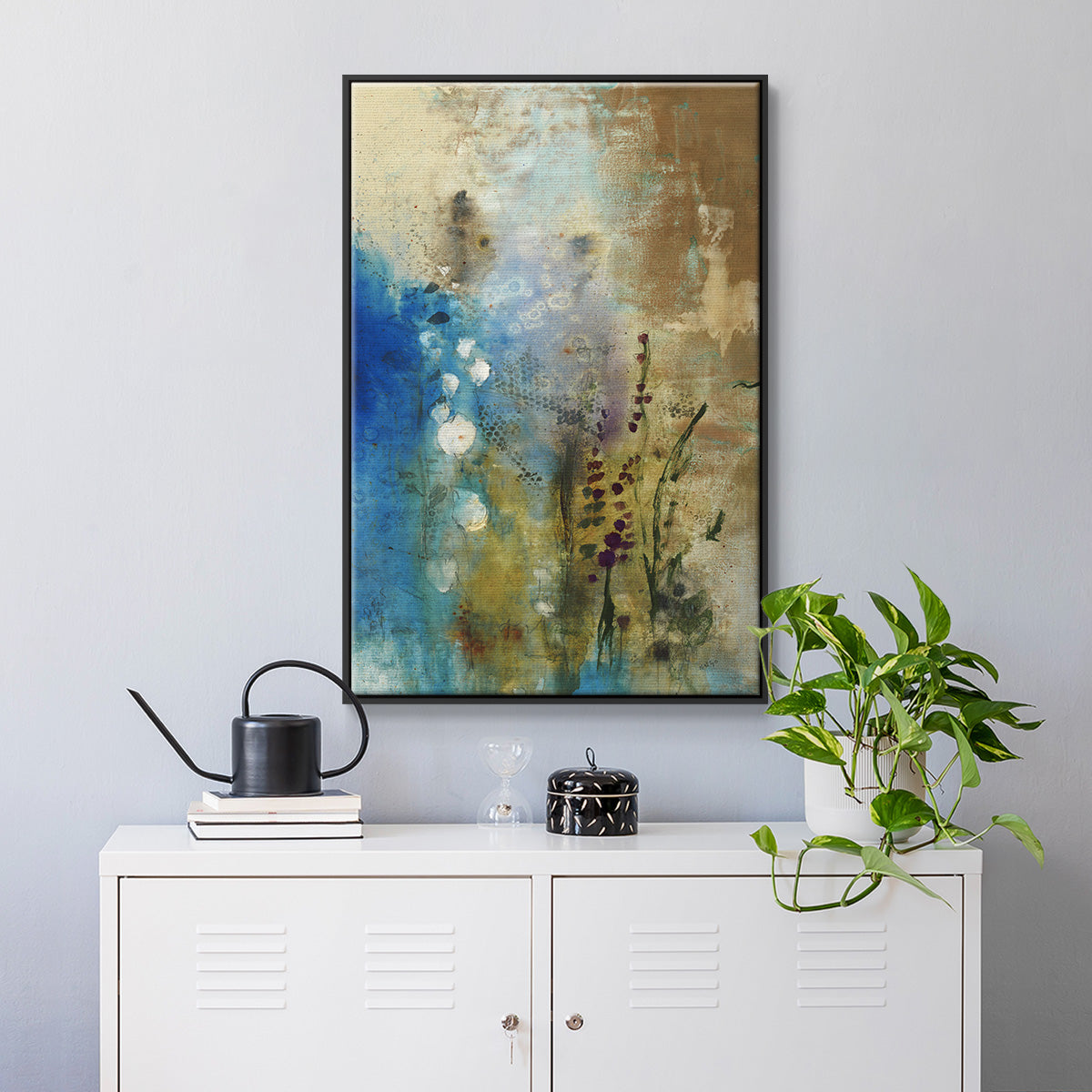 Immerge III - Floater Framed Canvas Print