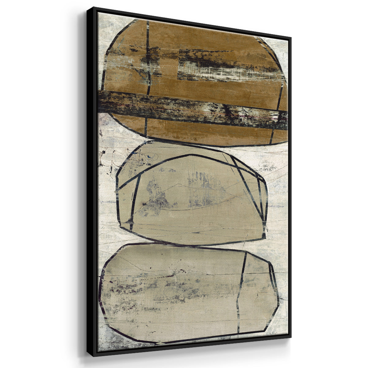 Dim Sum I - Floater Framed Canvas Print