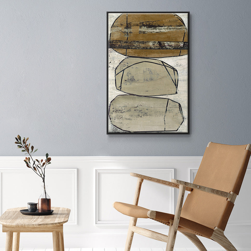 Dim Sum I - Floater Framed Canvas Print