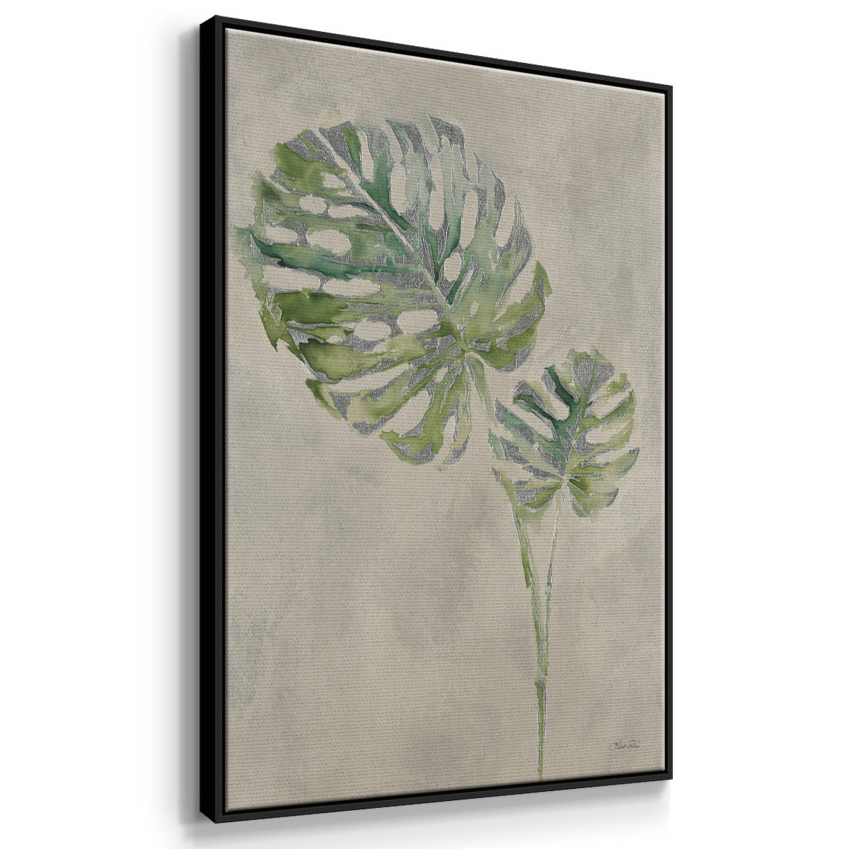 Fresh Unfolds III - Floater Framed Canvas Print