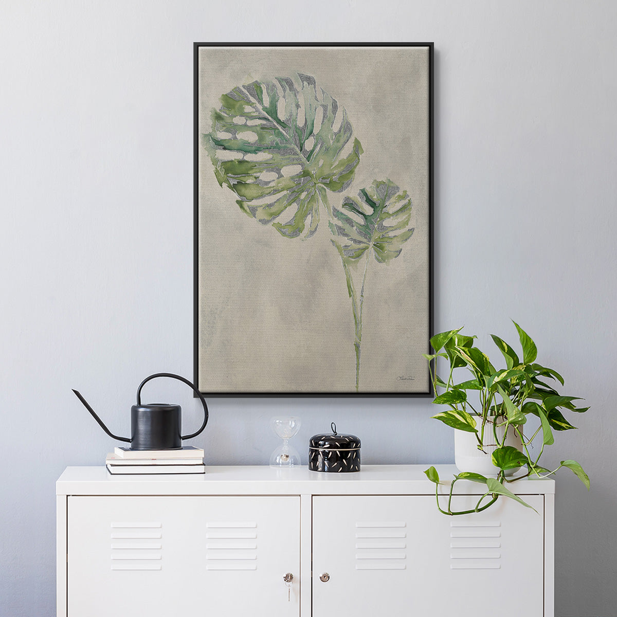Fresh Unfolds III - Floater Framed Canvas Print