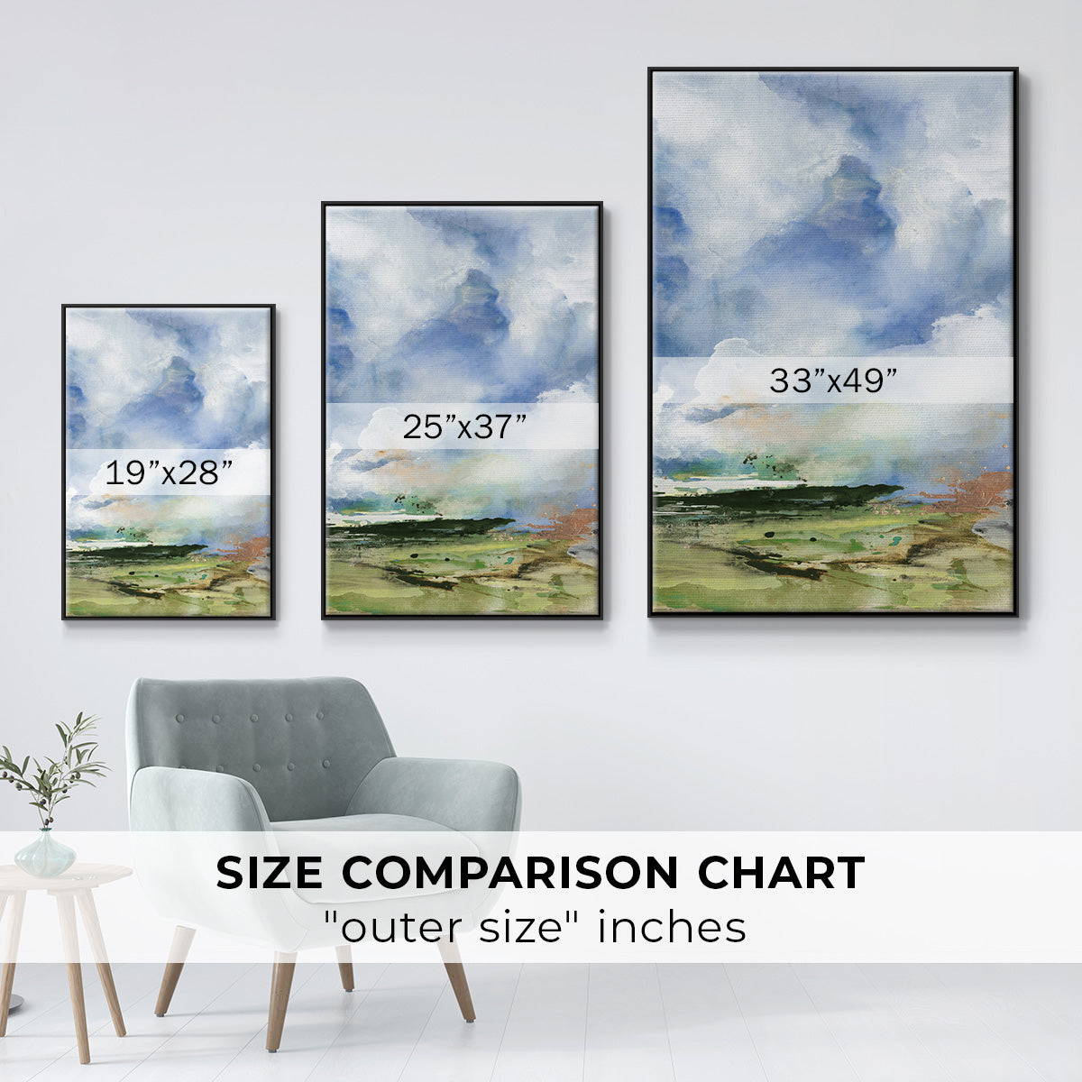 Spring Air II - Floater Framed Canvas Print