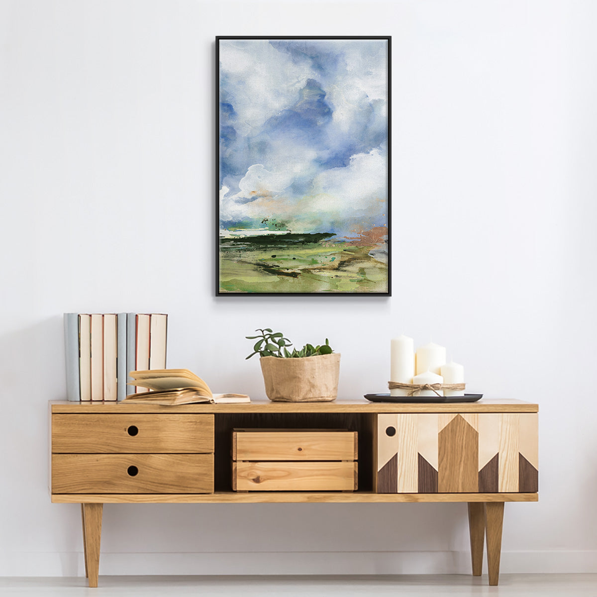 Spring Air II - Floater Framed Canvas Print