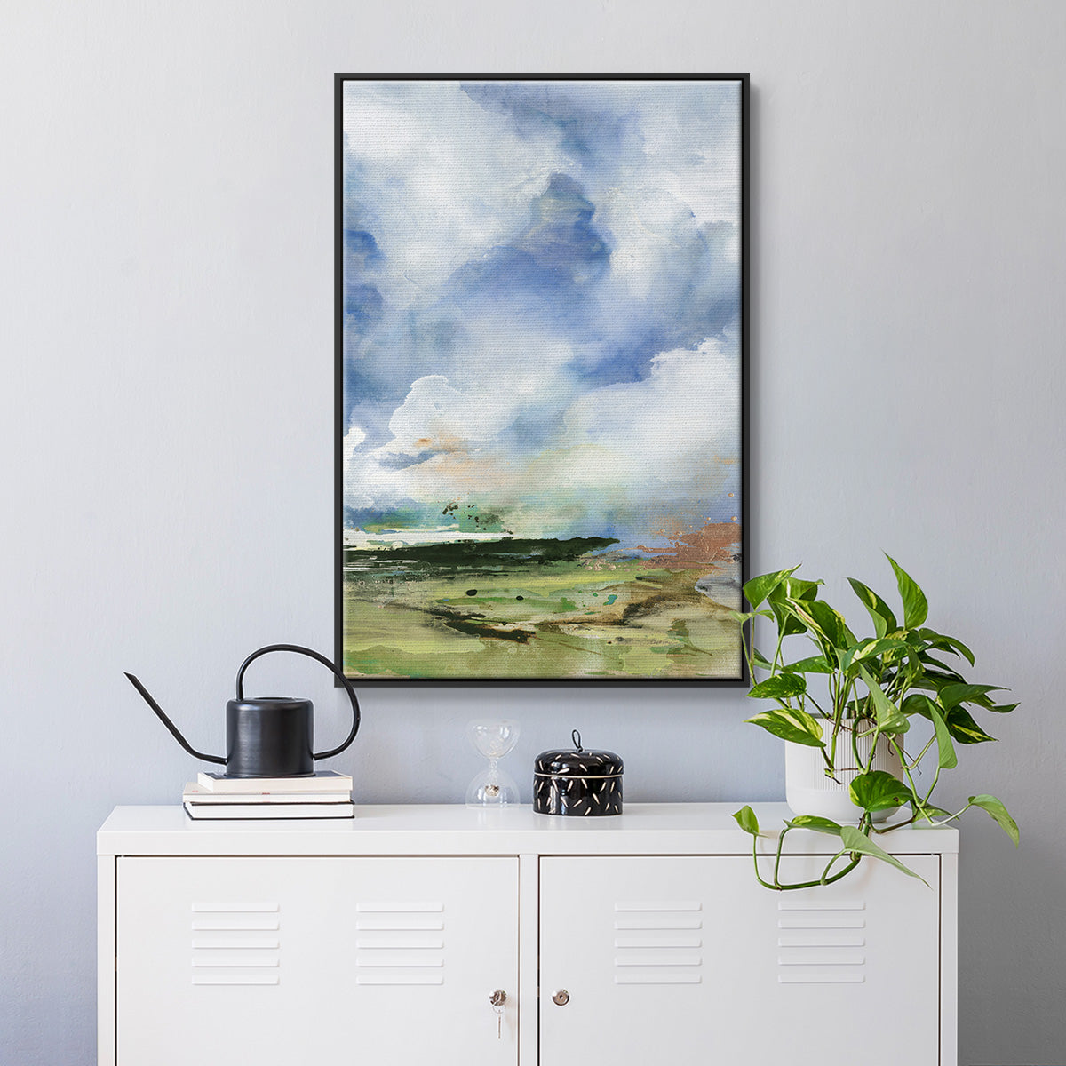 Spring Air II - Floater Framed Canvas Print