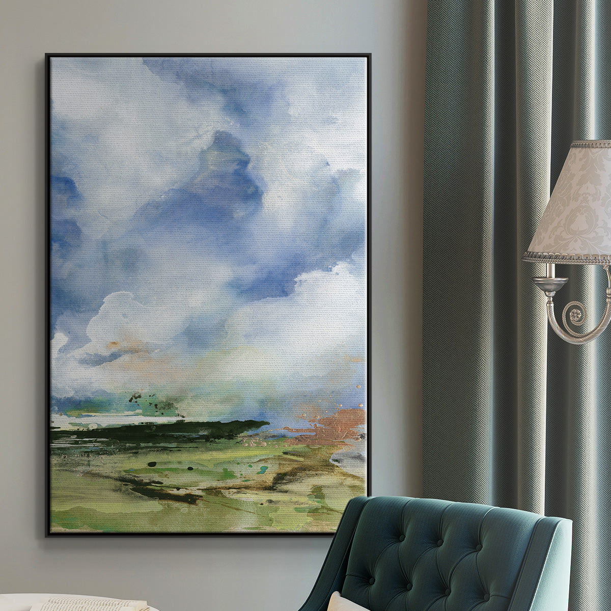 Spring Air II - Floater Framed Canvas Print