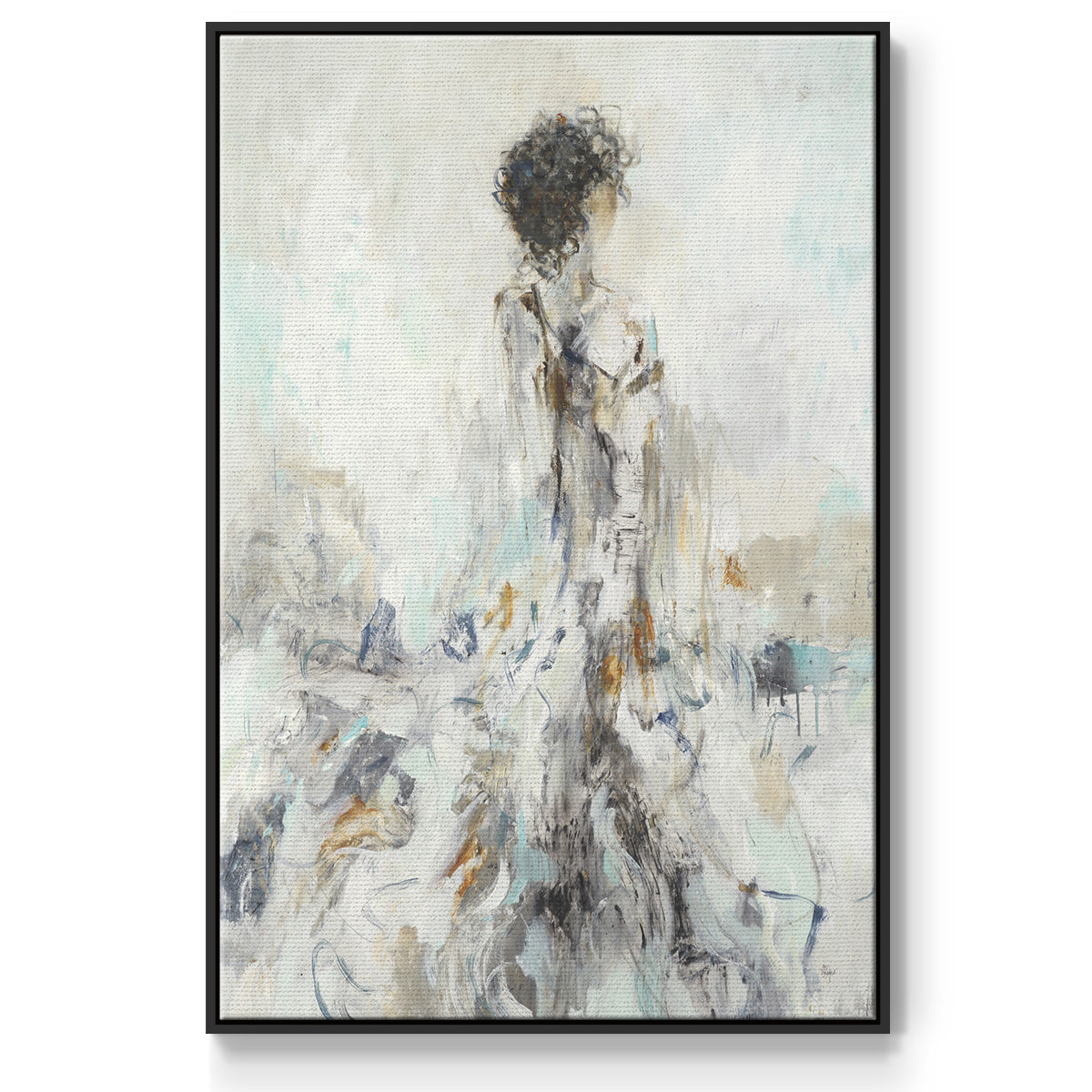 Romantic Reflection II - Floater Framed Canvas Print