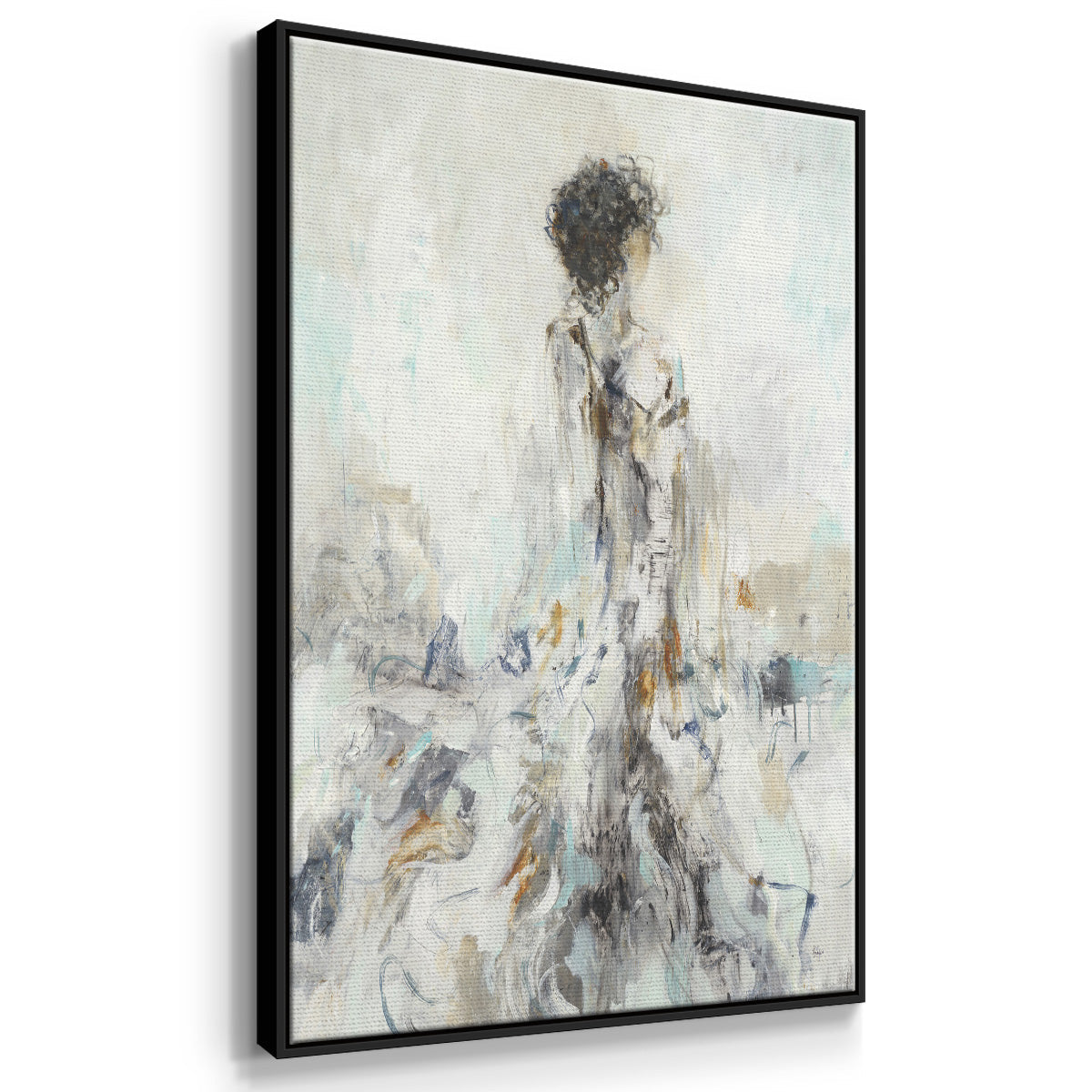 Romantic Reflection II - Floater Framed Canvas Print