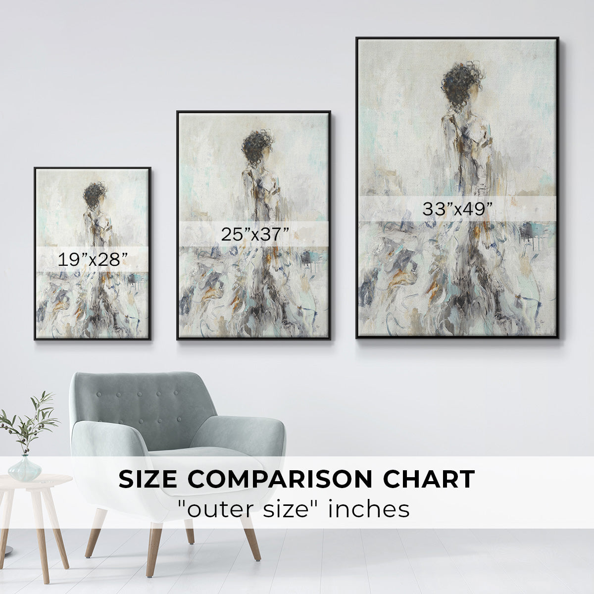 Romantic Reflection II - Floater Framed Canvas Print