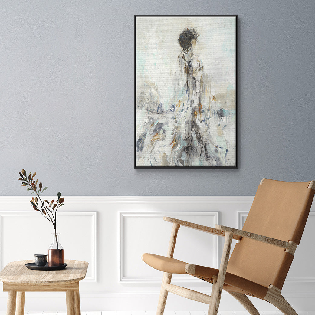 Romantic Reflection II - Floater Framed Canvas Print
