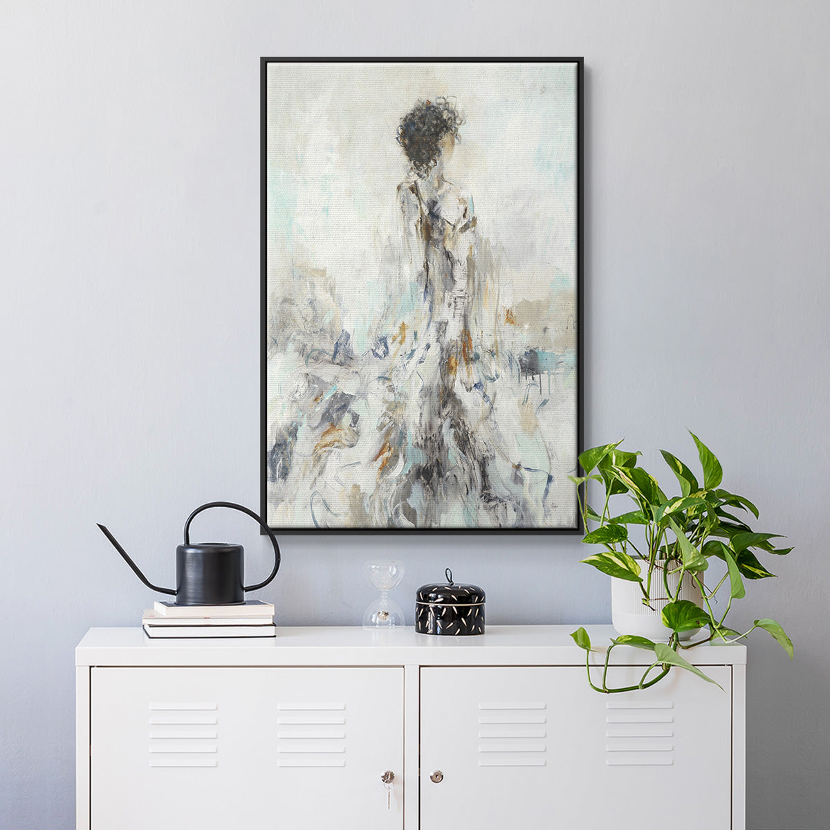 Romantic Reflection II - Floater Framed Canvas Print