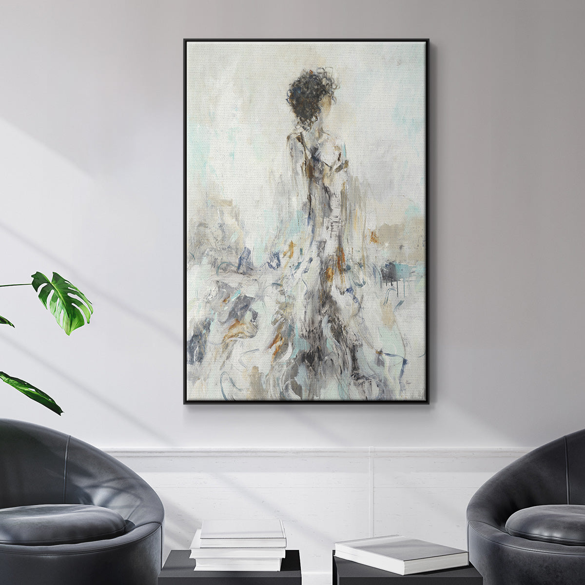 Romantic Reflection II - Floater Framed Canvas Print