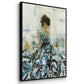 Fluid Beauty - Floater Framed Canvas Print
