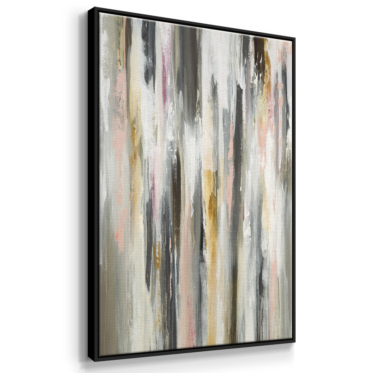 Color Ripple II - Floater Framed Canvas Print