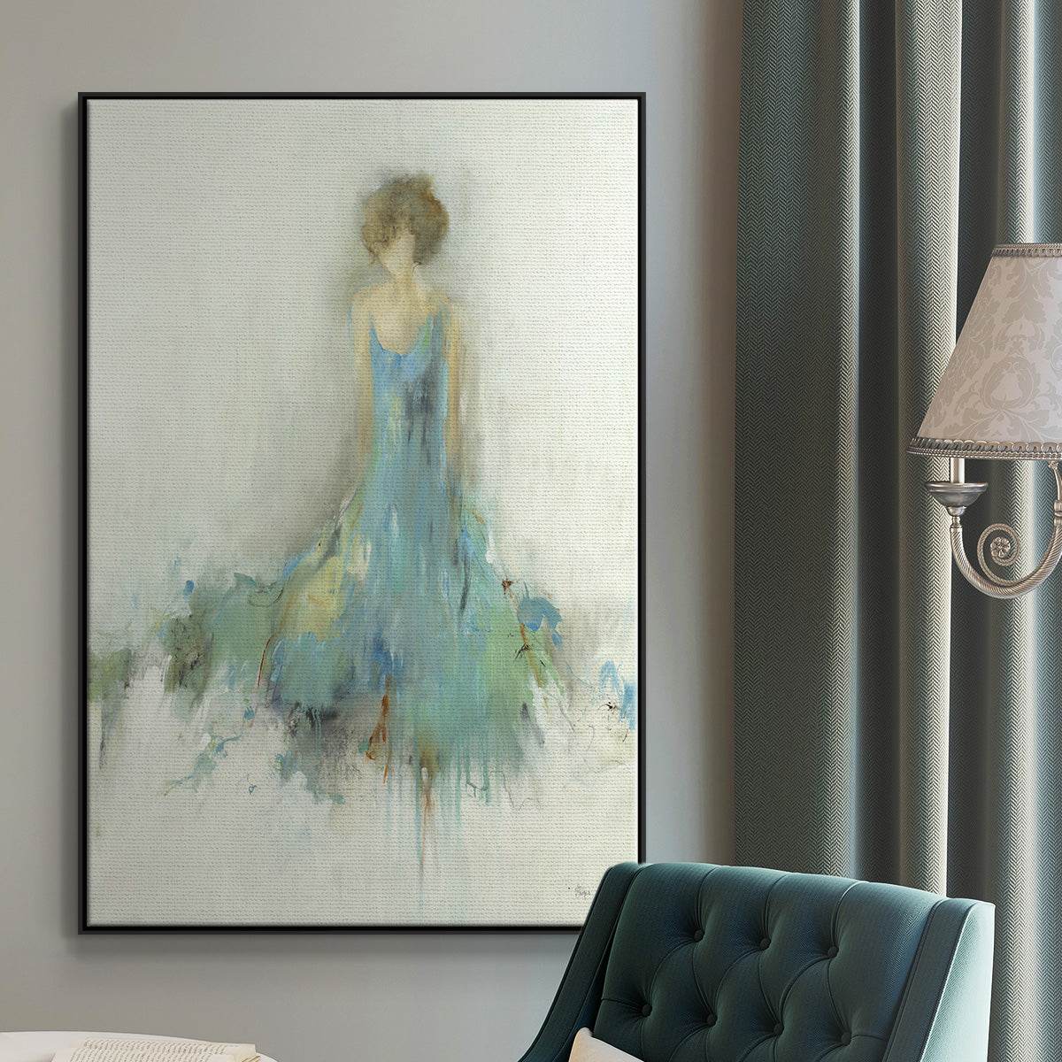 Reflection on You - Floater Framed Canvas Print