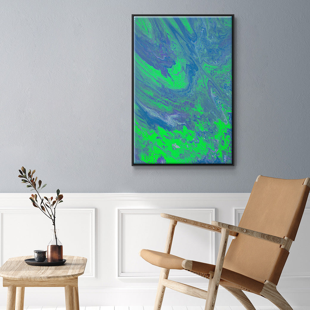 M93 - Floater Framed Canvas Print