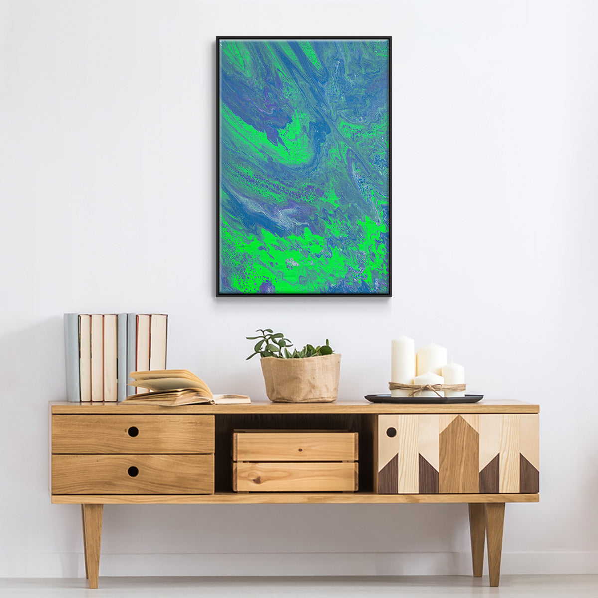 M93 - Floater Framed Canvas Print