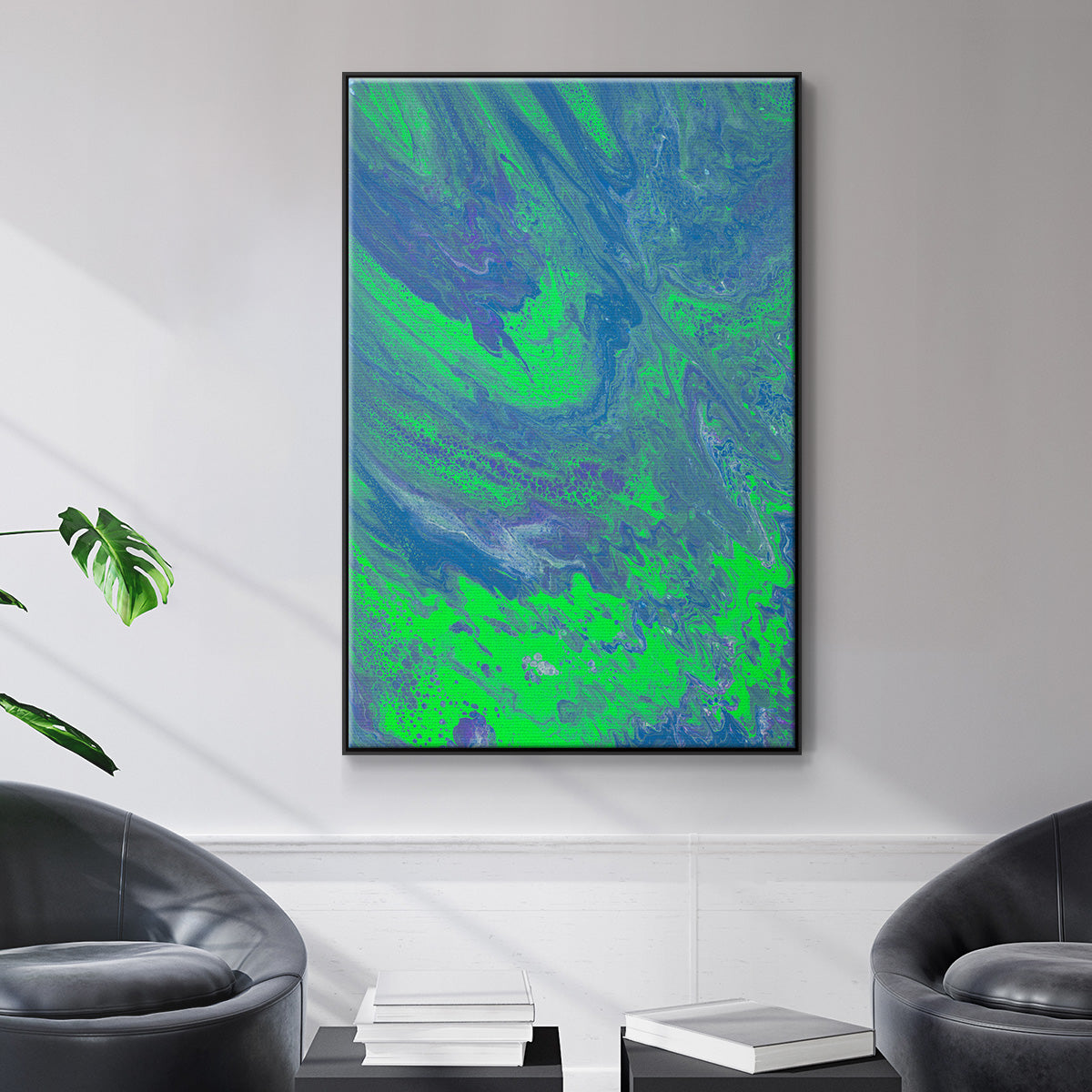 M93 - Floater Framed Canvas Print