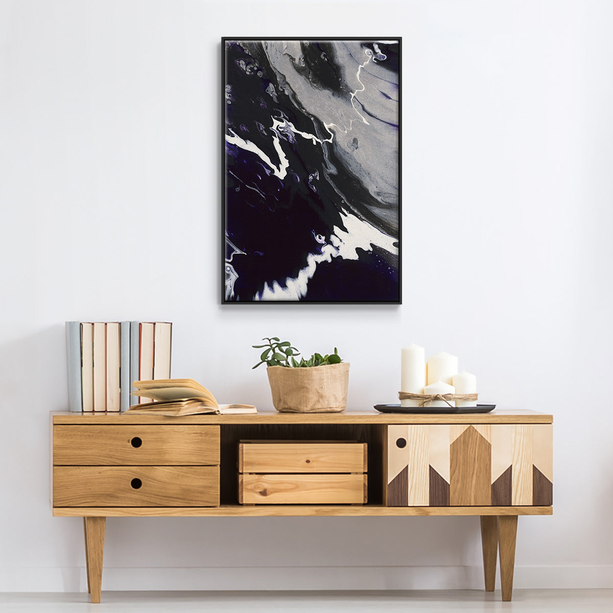 M108 - Floater Framed Canvas Print