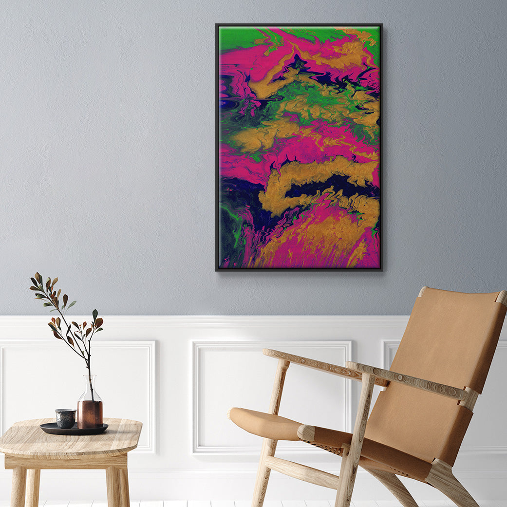 M48 - Floater Framed Canvas Print