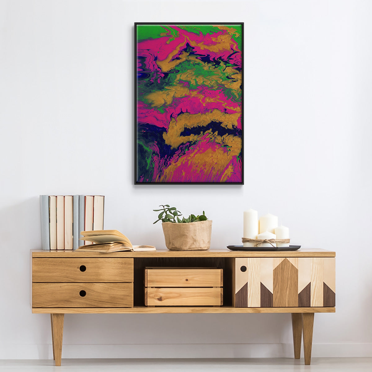 M48 - Floater Framed Canvas Print