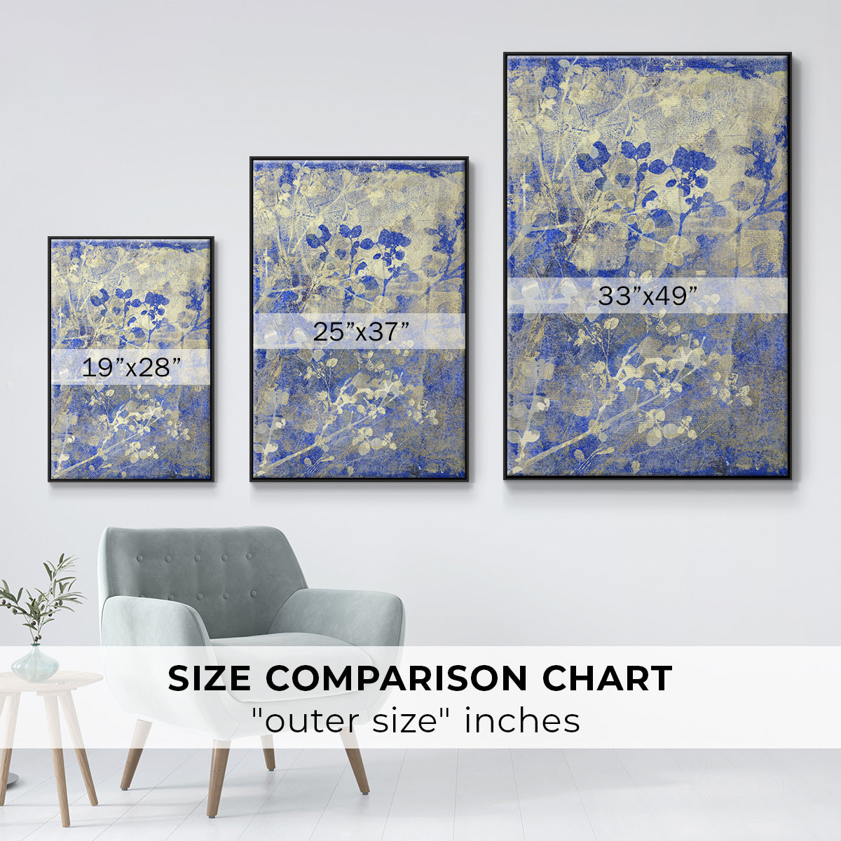 Boundless I - Floater Framed Canvas Print