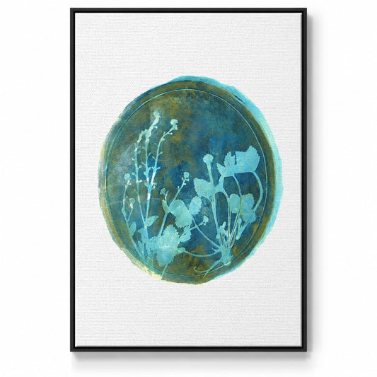 Strawberries and Forg I - Floater Framed Canvas Print