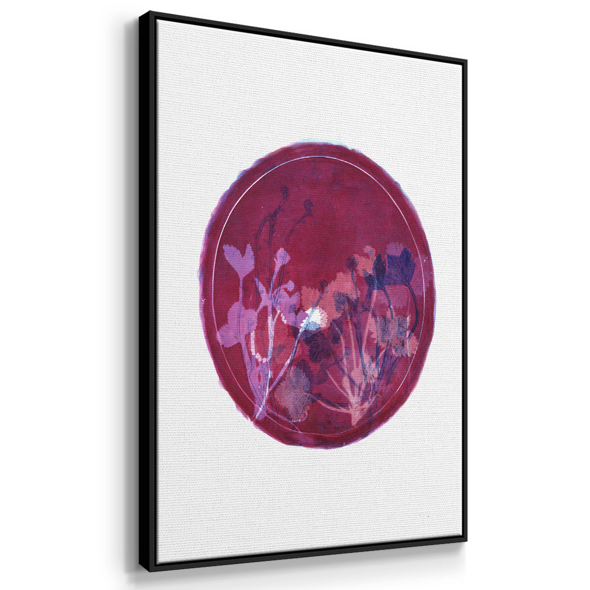 Strawberries and Forg II - Floater Framed Canvas Print