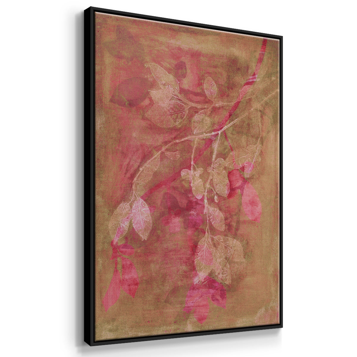Branching Out IV - Floater Framed Canvas Print