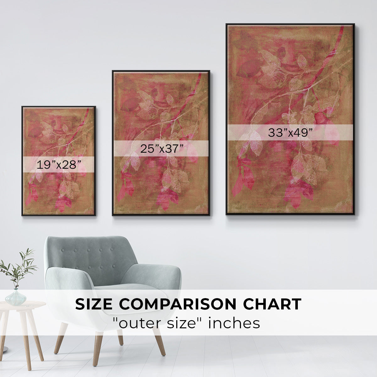 Branching Out IV - Floater Framed Canvas Print