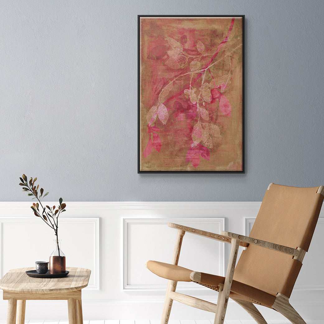 Branching Out IV - Floater Framed Canvas Print