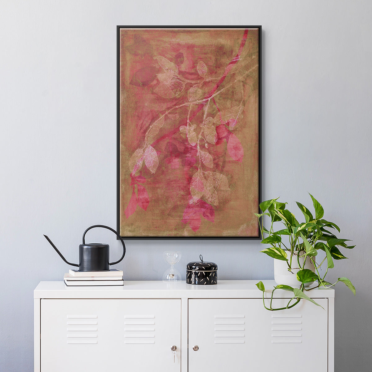 Branching Out IV - Floater Framed Canvas Print