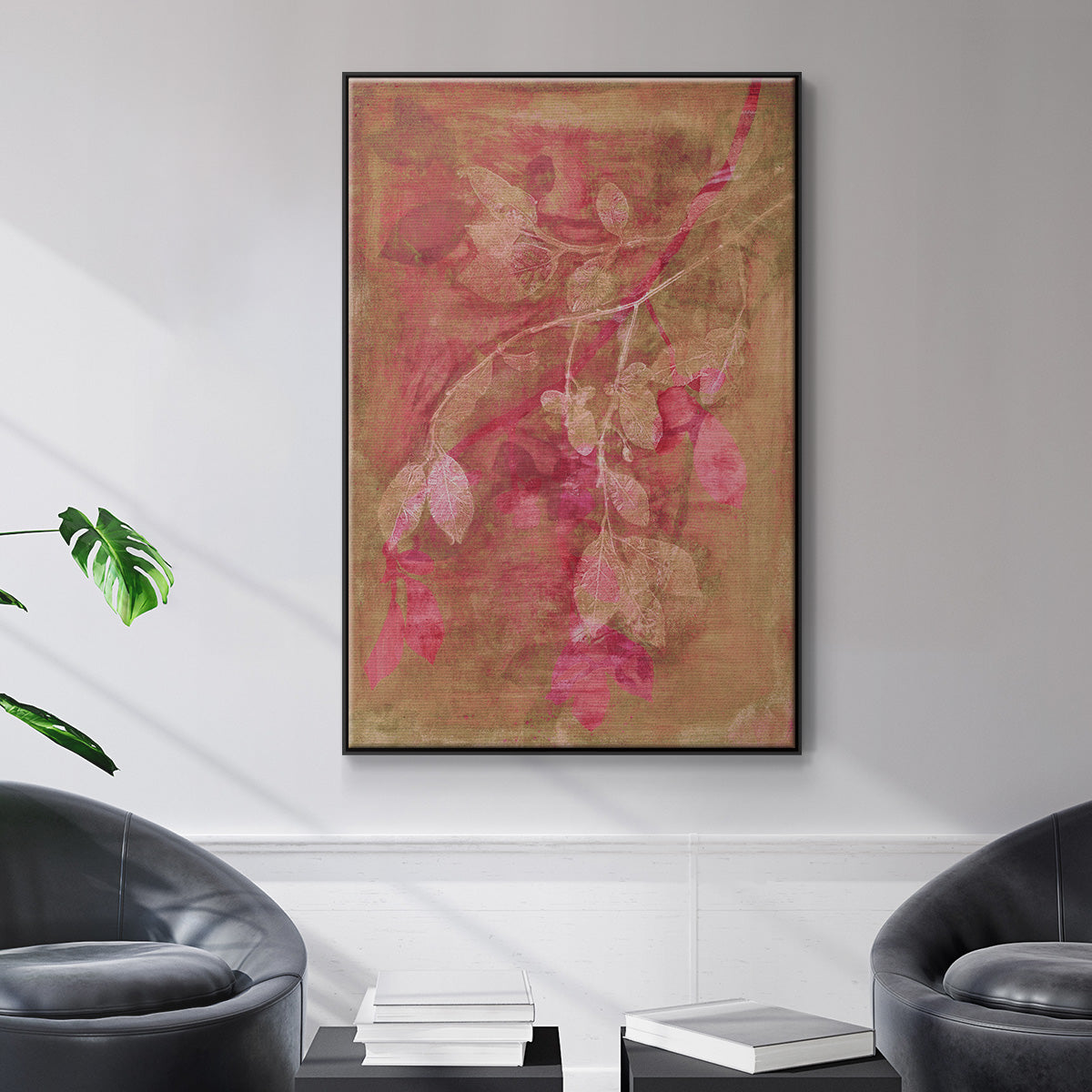 Branching Out IV - Floater Framed Canvas Print